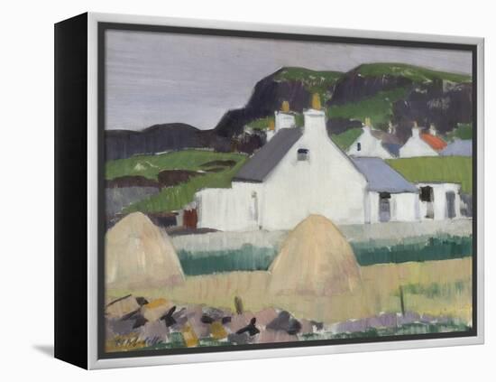 A Croft with Haystacks-Francis Campbell Boileau Cadell-Framed Premier Image Canvas