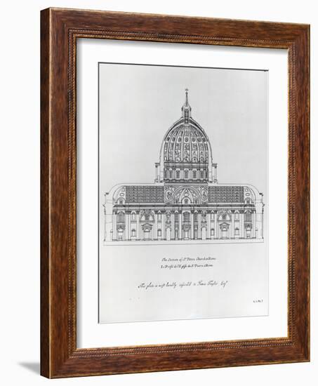 A Cross-Section of St. Peter's Rome-null-Framed Giclee Print