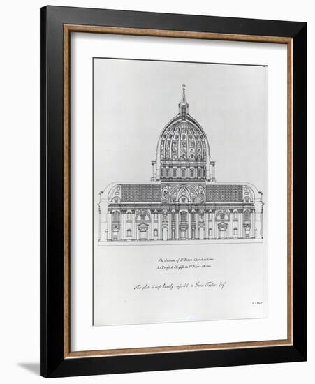 A Cross-Section of St. Peter's Rome-null-Framed Giclee Print