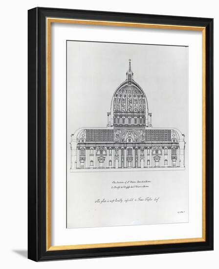 A Cross-Section of St. Peter's Rome-null-Framed Giclee Print