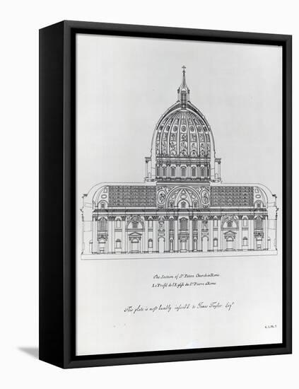 A Cross-Section of St. Peter's Rome-null-Framed Premier Image Canvas