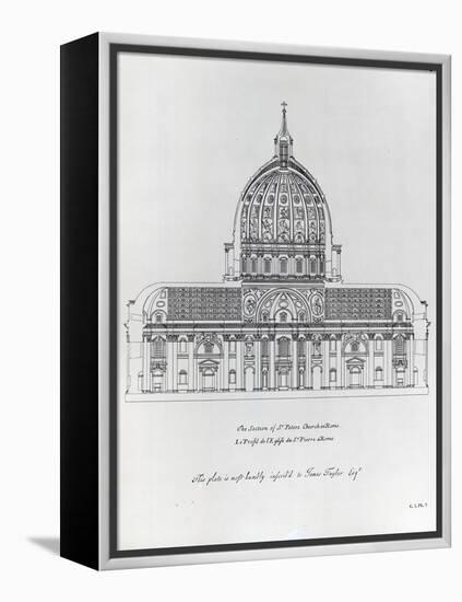 A Cross-Section of St. Peter's Rome-null-Framed Premier Image Canvas