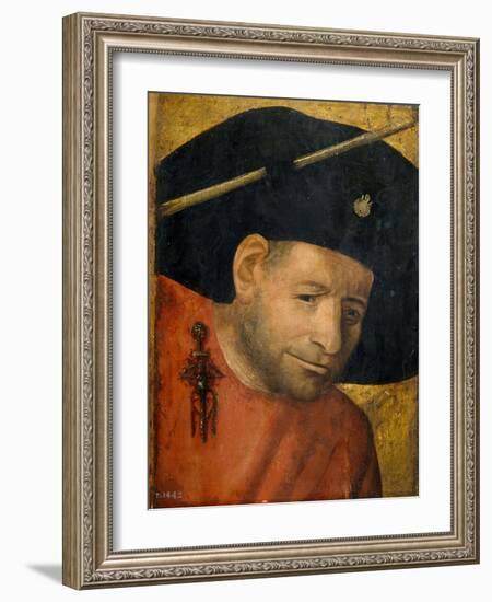 A Crossbowman-Hieronymus Bosch-Framed Giclee Print