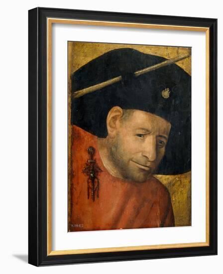 A Crossbowman-Hieronymus Bosch-Framed Giclee Print