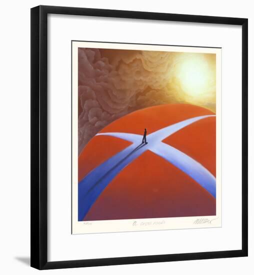 A Crossroads-Mackenzie Thorpe-Framed Collectable Print