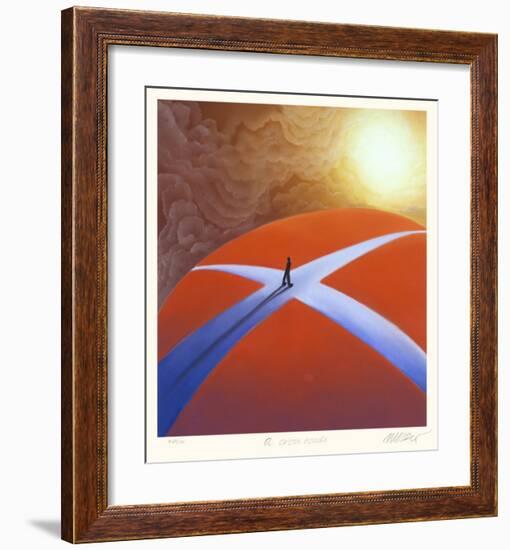 A Crossroads-Mackenzie Thorpe-Framed Collectable Print