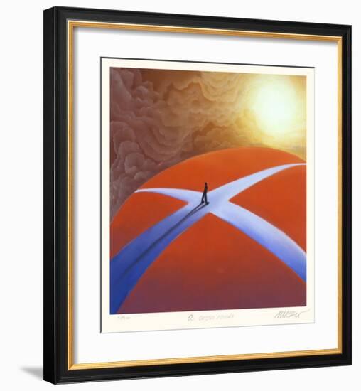 A Crossroads-Mackenzie Thorpe-Framed Collectable Print