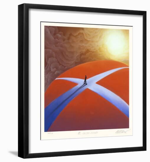 A Crossroads-Mackenzie Thorpe-Framed Collectable Print