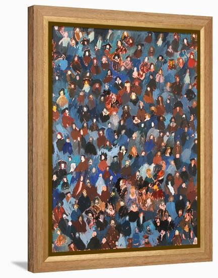 A Crowd of Old Masters, 2008 (Oil on Canvas)-Holly Frean-Framed Premier Image Canvas