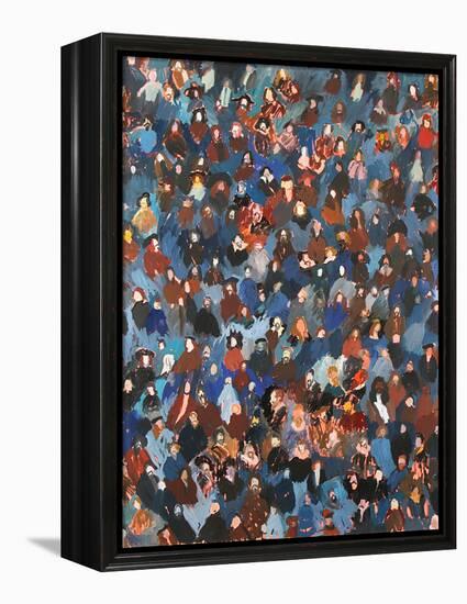 A Crowd of Old Masters, 2008 (Oil on Canvas)-Holly Frean-Framed Premier Image Canvas