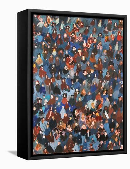 A Crowd of Old Masters, 2008 (Oil on Canvas)-Holly Frean-Framed Premier Image Canvas