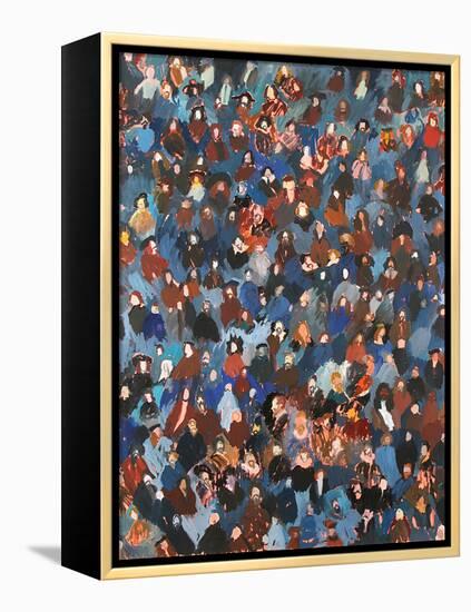 A Crowd of Old Masters, 2008 (Oil on Canvas)-Holly Frean-Framed Premier Image Canvas