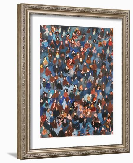 A Crowd of Old Masters, 2008 (Oil on Canvas)-Holly Frean-Framed Giclee Print