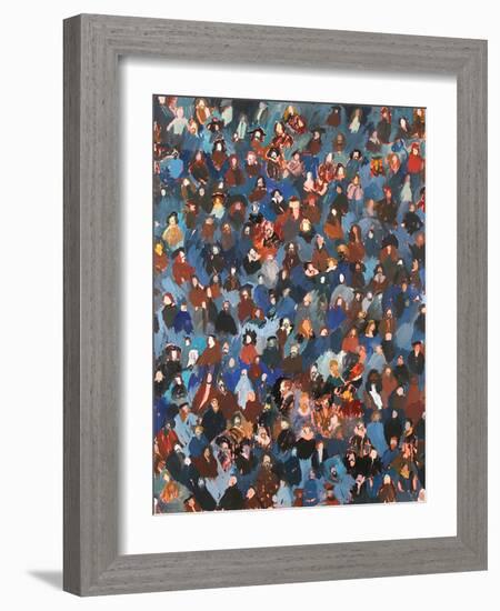 A Crowd of Old Masters, 2008 (Oil on Canvas)-Holly Frean-Framed Giclee Print