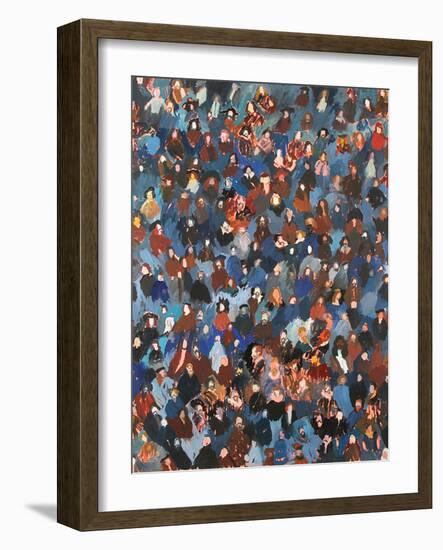 A Crowd of Old Masters, 2008 (Oil on Canvas)-Holly Frean-Framed Giclee Print