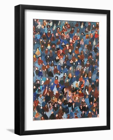 A Crowd of Old Masters, 2008 (Oil on Canvas)-Holly Frean-Framed Giclee Print