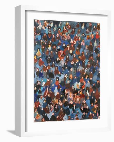 A Crowd of Old Masters, 2008 (Oil on Canvas)-Holly Frean-Framed Giclee Print
