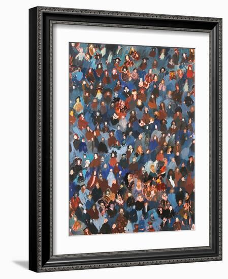 A Crowd of Old Masters, 2008 (Oil on Canvas)-Holly Frean-Framed Giclee Print