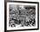 A Crowed Gathers as Floats Make Their Way Through Canal Street During the Mardi Gras Celebration-null-Framed Photographic Print