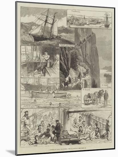 A Cruise of Naval Volunteers, Trip to Norway-Charles Robinson-Mounted Giclee Print