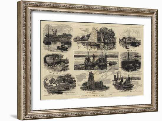 A Cruise on the Norfolk Broads-William Lionel Wyllie-Framed Giclee Print