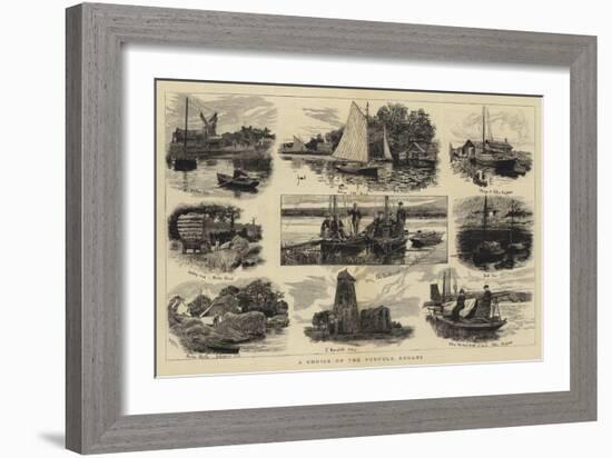 A Cruise on the Norfolk Broads-William Lionel Wyllie-Framed Giclee Print