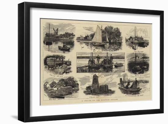 A Cruise on the Norfolk Broads-William Lionel Wyllie-Framed Giclee Print