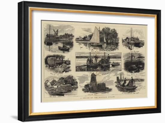 A Cruise on the Norfolk Broads-William Lionel Wyllie-Framed Giclee Print