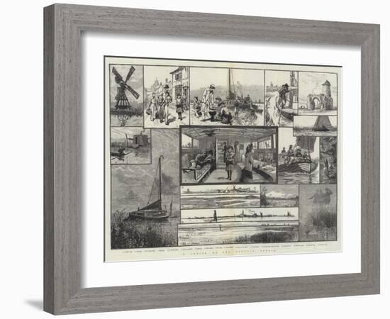 A Cruise on the Norfolk Broads-null-Framed Giclee Print