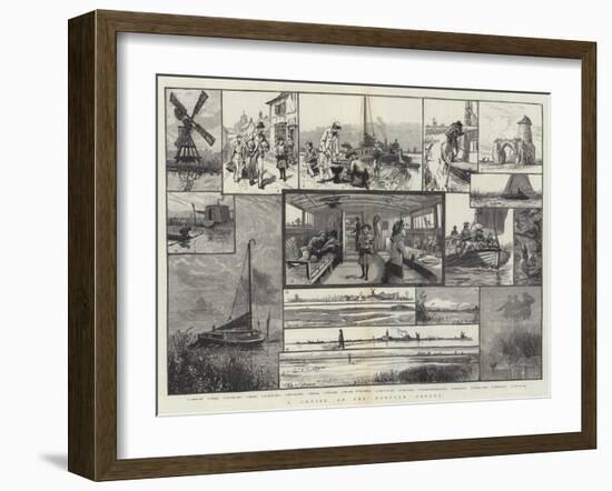 A Cruise on the Norfolk Broads-null-Framed Giclee Print