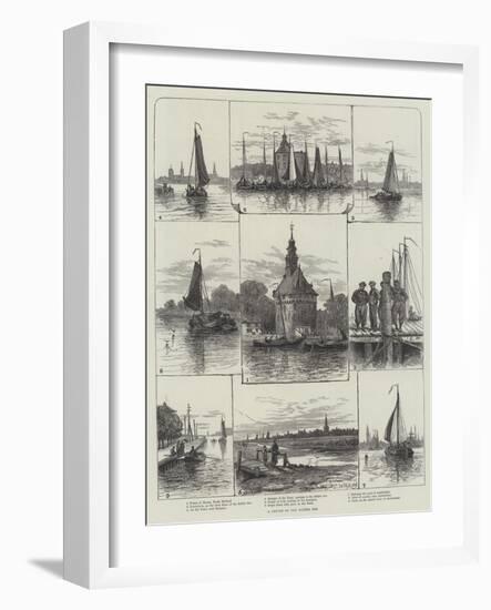 A Cruise on the Zuider Zee-Walter William May-Framed Giclee Print