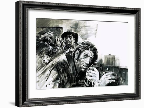 A Cry for Help from the Hungarian Uprising-Graham Coton-Framed Giclee Print