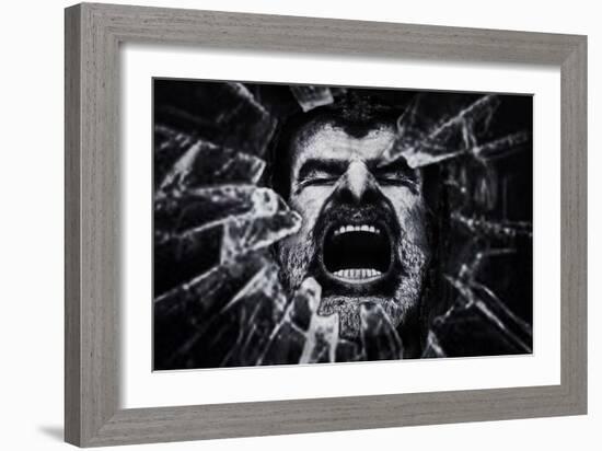 A Cry from the Dark Side-Piet Flour-Framed Photographic Print
