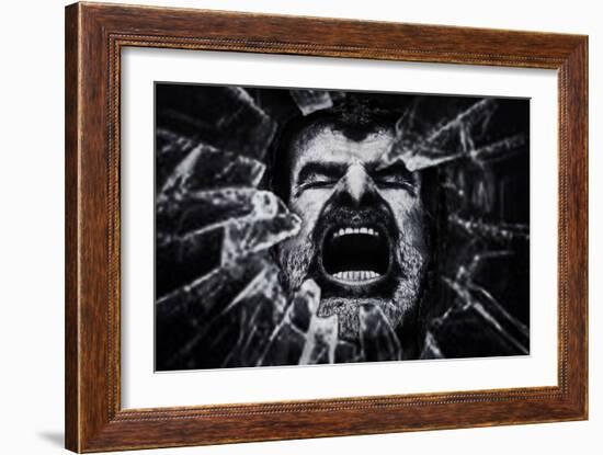 A Cry from the Dark Side-Piet Flour-Framed Photographic Print