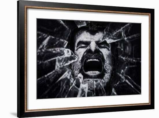 A Cry from the Dark Side-Piet Flour-Framed Photographic Print