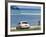 A Cuban Boy Plays Ball at the Baracoa Beach West of Havana, Cuba-null-Framed Photographic Print