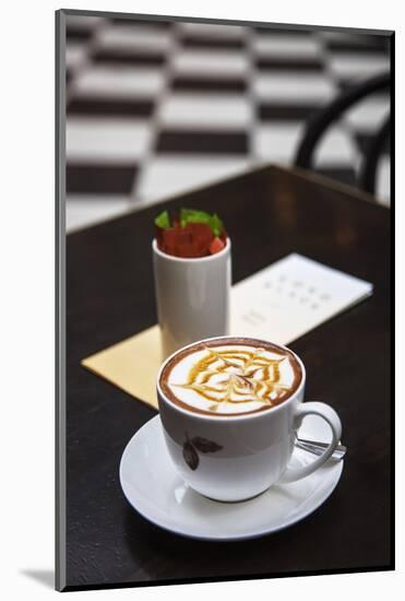 A Cup of Cappuchino in the Royal Arcade, Bourke Street, Melbourne, Victoria, Australia.-Cahir Davitt-Mounted Photographic Print