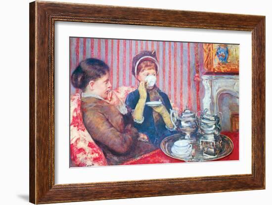 A Cup of Tea No.2-Mary Cassatt-Framed Premium Giclee Print