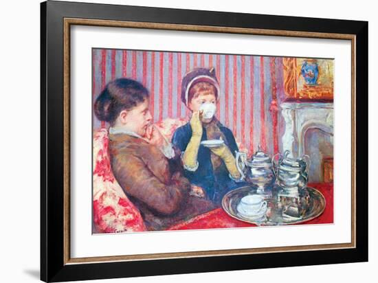 A Cup of Tea No.2-Mary Cassatt-Framed Premium Giclee Print