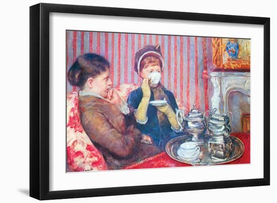 A Cup of Tea No.2-Mary Cassatt-Framed Premium Giclee Print