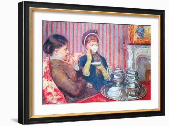 A Cup of Tea No.2-Mary Cassatt-Framed Premium Giclee Print