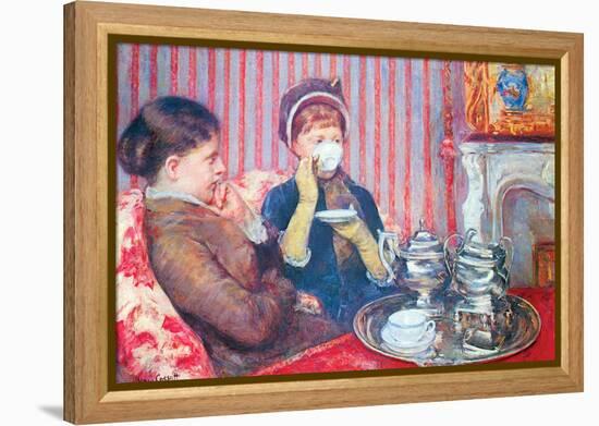 A Cup of Tea No.2-Mary Cassatt-Framed Stretched Canvas