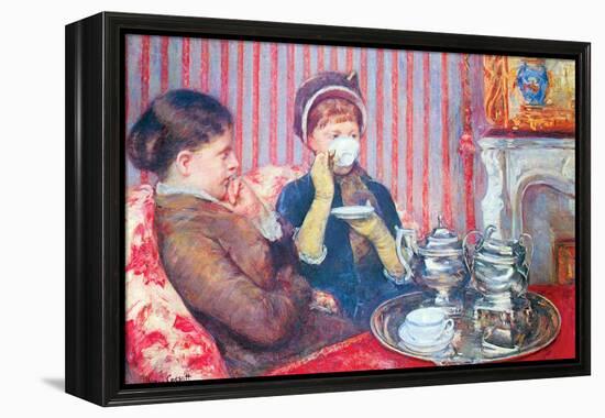 A Cup of Tea No.2-Mary Cassatt-Framed Stretched Canvas