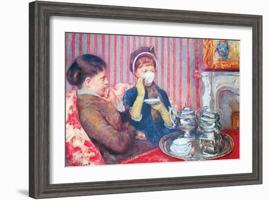 A Cup of Tea No.2-Mary Cassatt-Framed Art Print