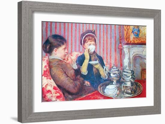 A Cup of Tea No.2-Mary Cassatt-Framed Art Print