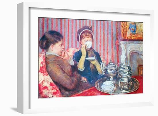 A Cup of Tea No.2-Mary Cassatt-Framed Art Print