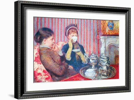 A Cup of Tea No.2-Mary Cassatt-Framed Art Print
