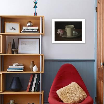 A Cup Of Water And A Rose C 1630 Giclee Print Francisco De Zurbaran Art Com