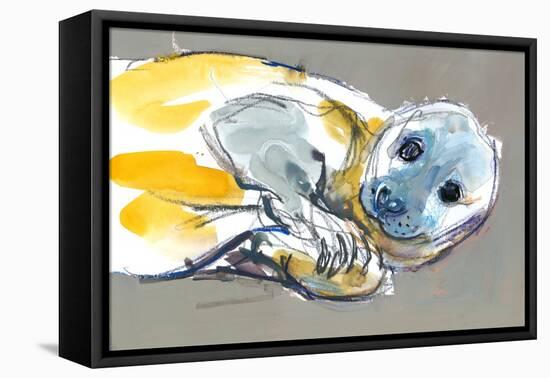 A Curious Confidence, 2023, (Mixed Media on Paper)-Mark Adlington-Framed Premier Image Canvas