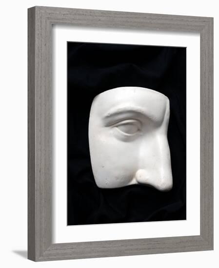 A Cut Out of a Sculpture Including a Man's Face-Winfred Evers-Framed Photographic Print